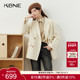 KBNE毛呢外套纯色羊毛呢子大衣小个子2025新款 气质高级感秋冬女装