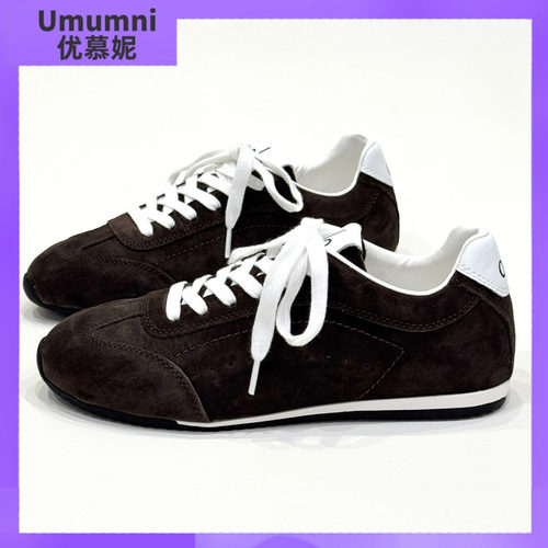umumni优慕妮真皮休闲运动板鞋