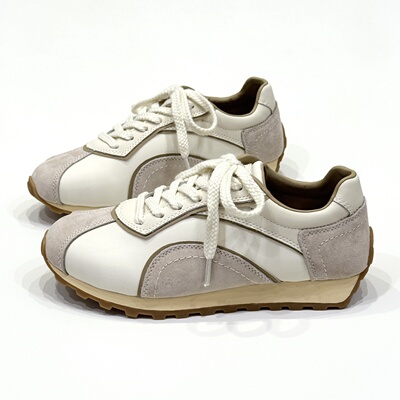 优慕妮真皮厚底休闲阿甘鞋女