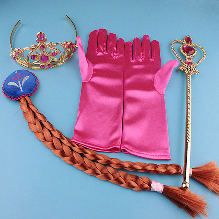 假发辫子冰雪奇缘镀金皇冠权杖手套儿童发饰套装安娜公主服配饰品在类目 饰品/流行首饰/时尚饰品新, 发饰中 - 来自Buy2taobao.com提供专业的淘宝代购服务