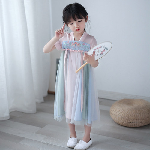 女童汉服夏季齐胸襦裙古装汉服