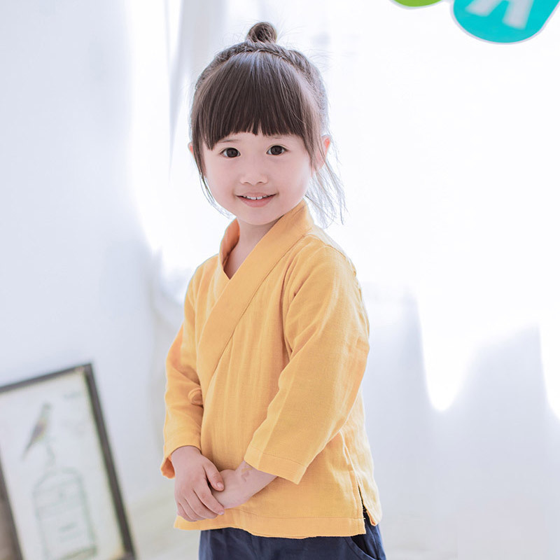男女童汉服衬衫中国风内衬打底