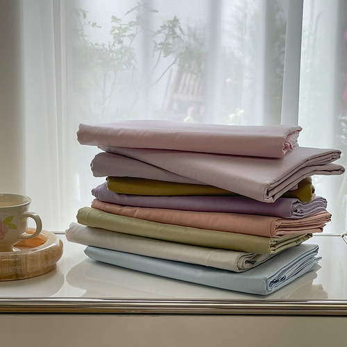 100%棉大众纯色床单亲肤透气