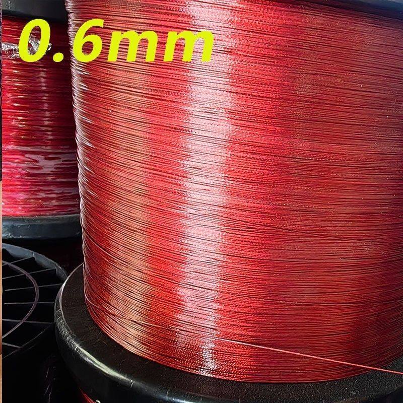 304不锈钢红色包塑软钢丝绳0.38mm-2mm4mm钓鱼线活鱼锁扣吊牌挂画,家装主材,钢丝绳,淘宝优惠券,粉丝福利购,淘宝优惠卷