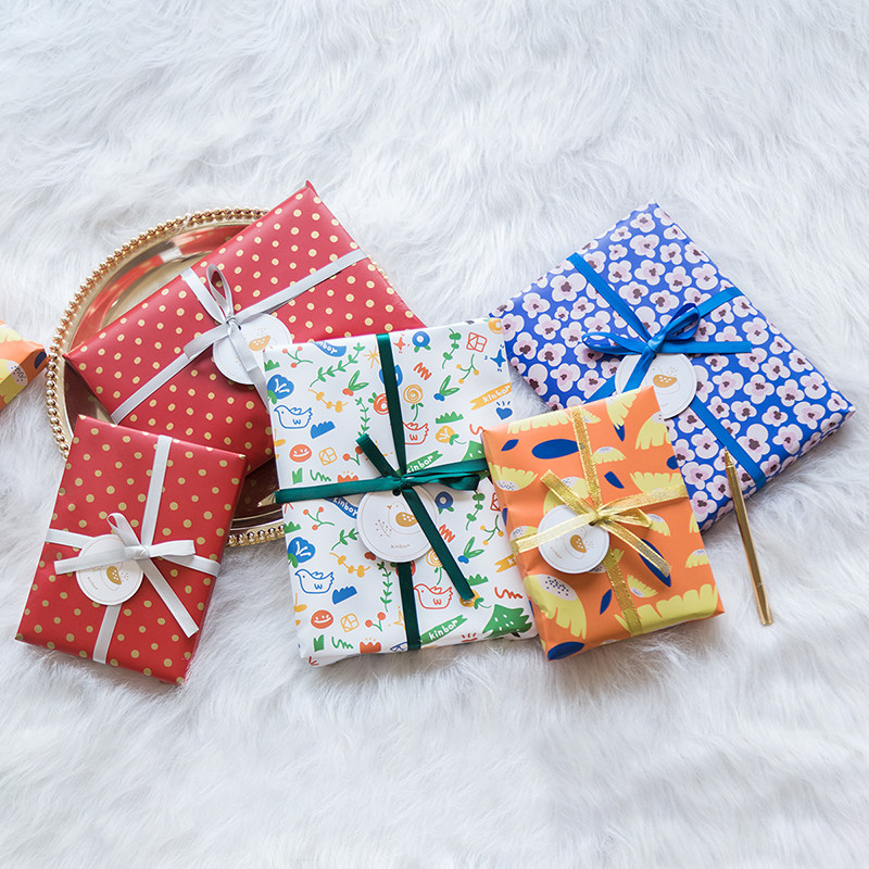 kinbor包装纸手帐专用尺寸ins风情人节生日礼物小清新碎花图案礼品包书纸自粘手工书皮新年包装纸|ruв категории электронный словарь/электрический бумажных книг/канцелярские принадлежности, других культурных товаров - от Buy2taobao.com для оказания профессиональной услуги покупки агента Taobao