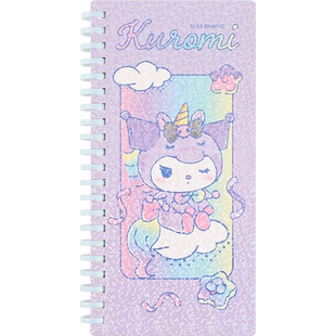 kinbor三丽鸥weeks手帐本软线圈集章本网格内页女生可爱小本子记录本少女心迷你手账本高颜值口袋本日程本