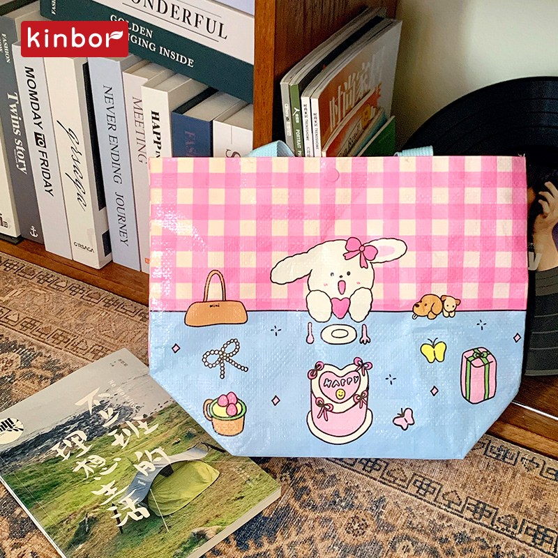 kinbor小菜狗niki编织包编织袋手提袋子时尚潮流女生外出2026新款