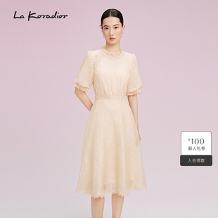 改良旗袍裙女 连衣裙新中式 Lakoradior拉珂蒂2025新款 气质中袖
