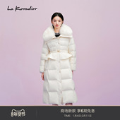 Lakoradior拉珂蒂减龄25冬新款 商场同款 气质收腰狐狸毛羽绒服