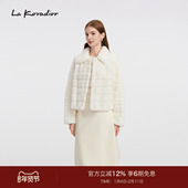 外套 气质皮草短款 商场同款 Lakoradior拉珂蒂名媛优雅25冬新款