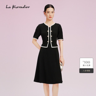 洋装 设计感假两件法式 Lakoradior拉珂蒂夏季 连衣裙女 商场同款