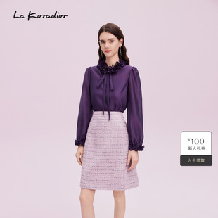 柔雅套头小衫 女商场同款 减龄优雅通勤新款 Koradior拉珂蒂秋季