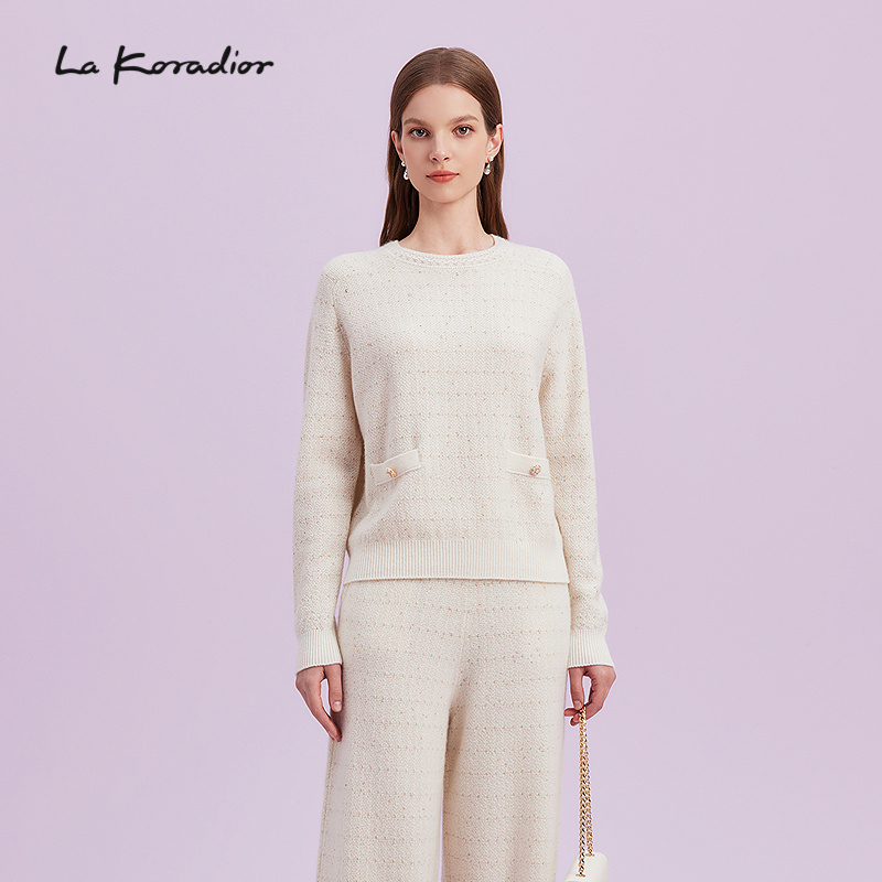 【羊毛】La Koradior拉珂蒂商场同款法式套头衫羊毛针织衫女休闲