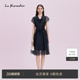 法式 新款 蝴蝶结系带连衣裙女 Koradior拉珂蒂通勤2025商场同款