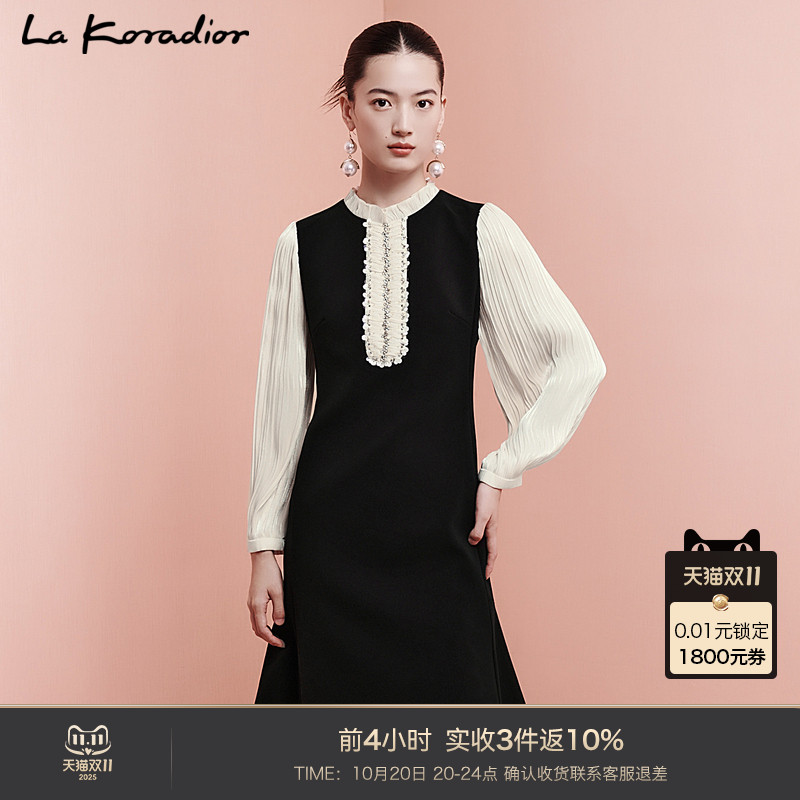 黑色优雅LaKoradiorA字裙