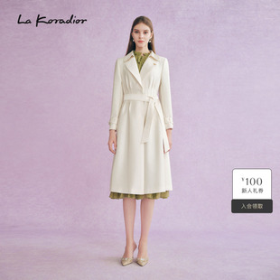 进口三醋酸 新款 春季 风衣三醋酸外套女 Koradior拉珂蒂时尚