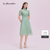 Koradior拉珂蒂显瘦2025商场同款 收腰连衣裙 进口三醋酸