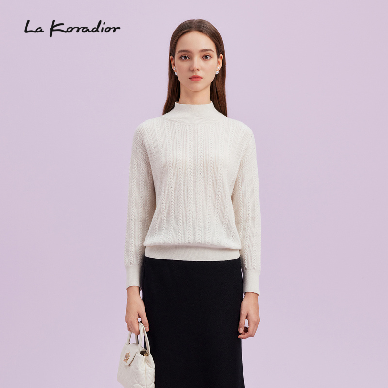 【羊毛】La Koradior拉珂蒂商场同款针织衫半高领羊毛打底套头衫