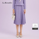 香风半身裙高腰a字长裙气质百褶裙 法式 Koradior拉珂蒂商场同款