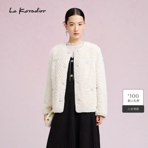 【丹麦进口SAGA级水貂】La Koradior拉珂蒂皮草外套裘皮外套上衣