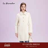 羊毛 Koradior拉珂蒂秋优雅商场同款 冬新款 羊毛呢大衣外套