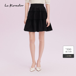 半身秋新品 蛋糕式 新款 裙 Koradior拉珂蒂显瘦女2025商场同款