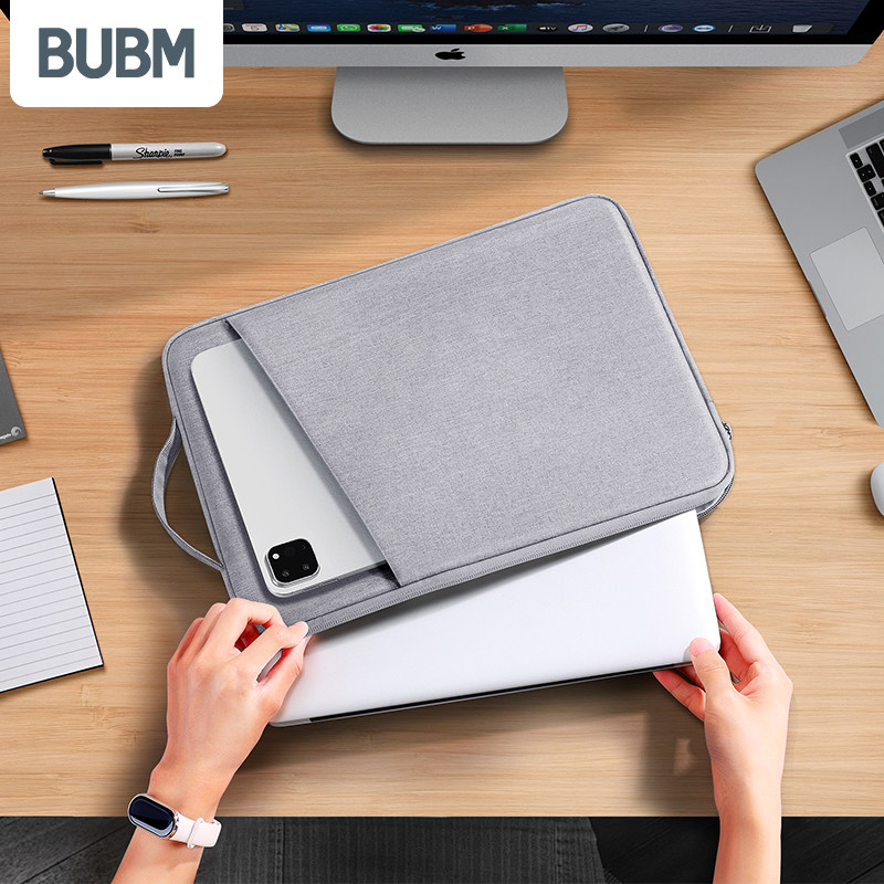 bubm电脑包14寸手提笔记本内胆包男女15寸电脑保护套M5适用于新款苹果macbookair华为matebook14联想thinkpad,3C数码配件,笔记本电脑包,淘宝优惠券,粉丝福利购,淘宝优惠卷