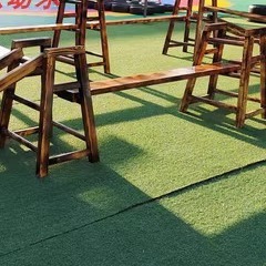 安吉玩家攀爬搭建平衡训练体能游戏幼儿园木制碳化儿童多人梯平衡