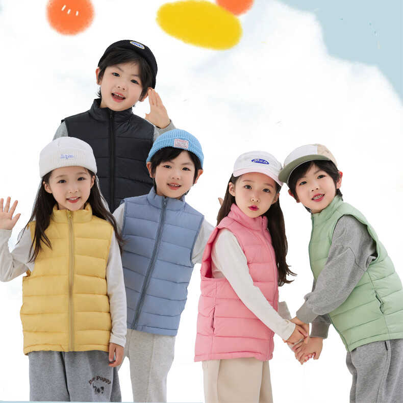 童装冬季新款儿童轻薄羽绒马甲内穿外搭男女童小孩保暖坎肩夹背心