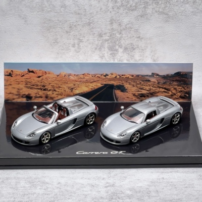 迷你切Minichamps 1/43 保时捷Carrera GT双车套装合金车模