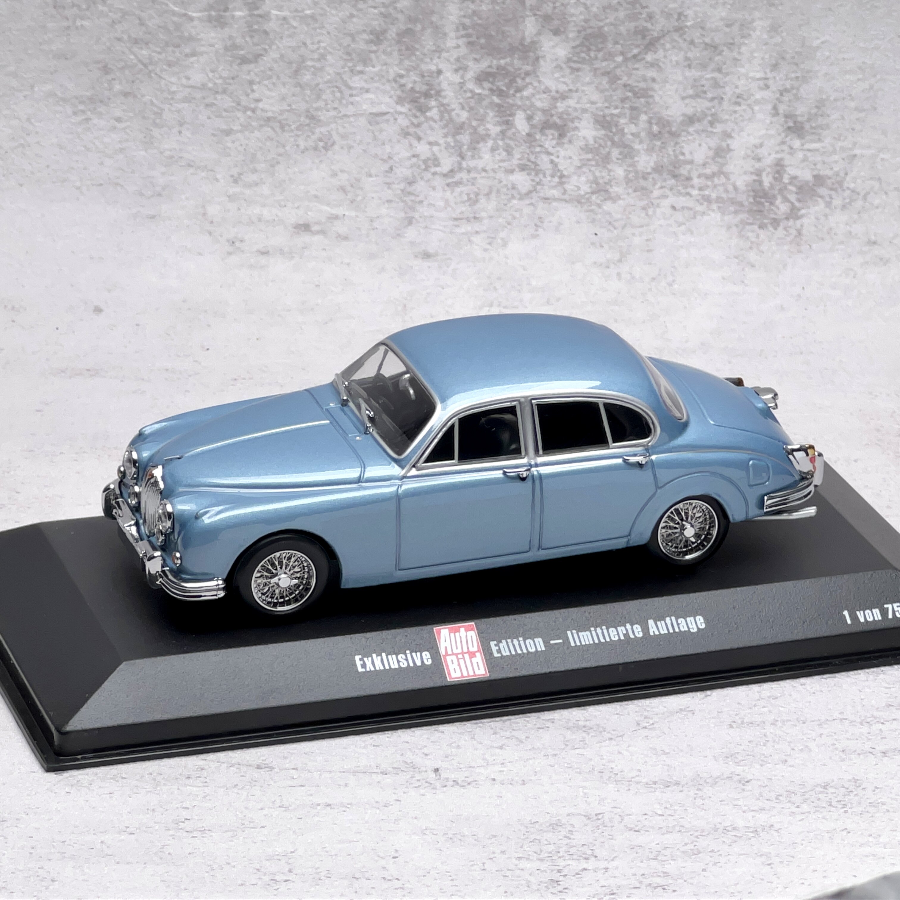 迷你切Minichamps 1/43 捷豹 MK II AutoBild限定版合金车模