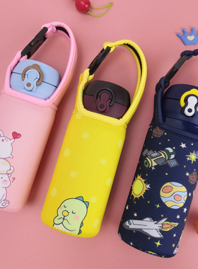 膳魔师象印水杯保温杯杯套保护套手提卡通可爱防摔通用350 500ml