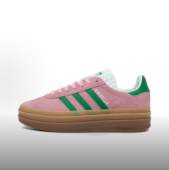 adidas originals GAZELLE BOLD 舒适圆头板鞋女款 IE0420 徐州仓图片