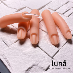 美甲手模型 初学者贴甲片练习橡胶手模 假手指甲模型单手指练习