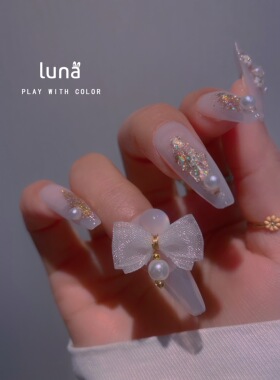 lily老师手工制作美甲饰品双层