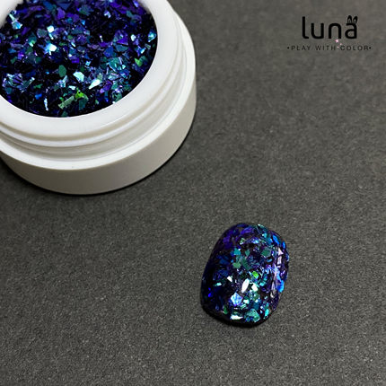 新品碎冰冰晶美甲极光玻璃纸蓝色糖果纸韩系美甲闪粉亮片指甲饰品