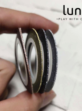 Lily 老师新款推荐日式美甲INS网红磨砂金线银线1mm背贴贴纸细线