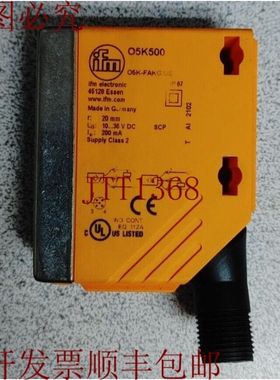 原装供应IFM O5K500 O5K-FAKG/US 恢复传感器 10-36VDC 200mA SN:
