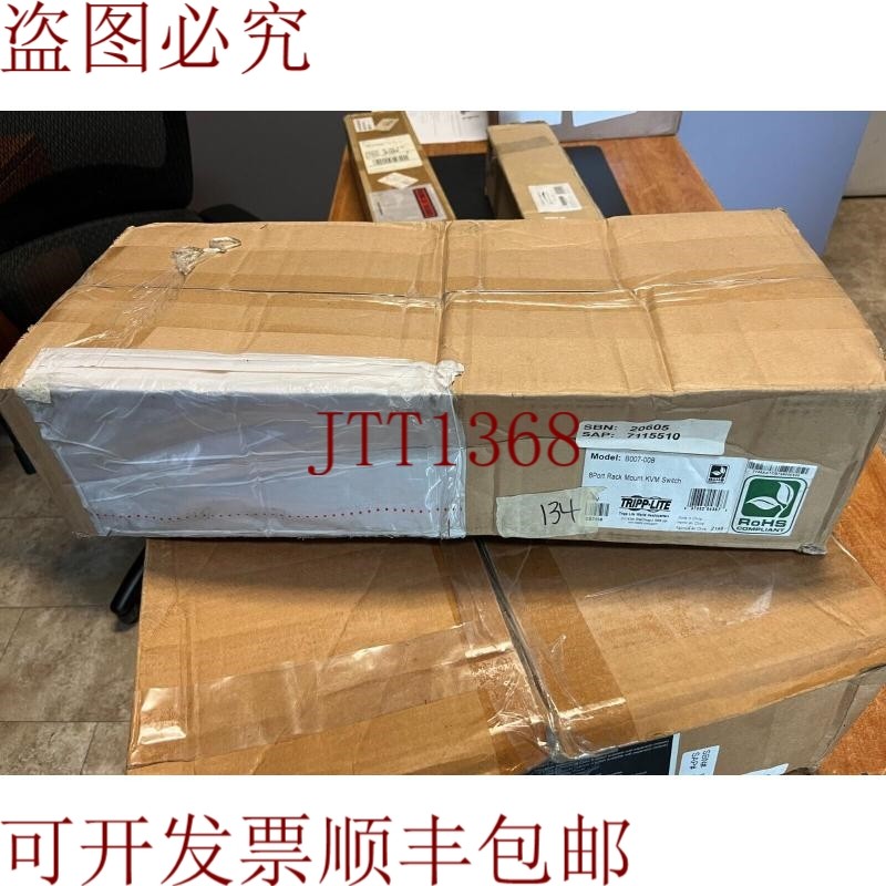 原装供应TRIPP LITE 8 端口 KVM 交换机带屏幕显示型号 B007 008