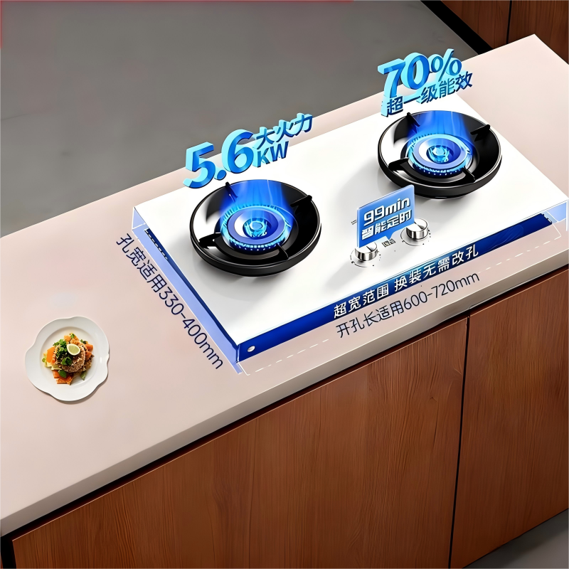 帅康3B816W灶定时关火5.6KW白色