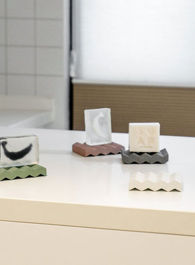 oroliving原创水泥摆件置物盘家居皂托北欧装饰盘杯垫首饰展示垫