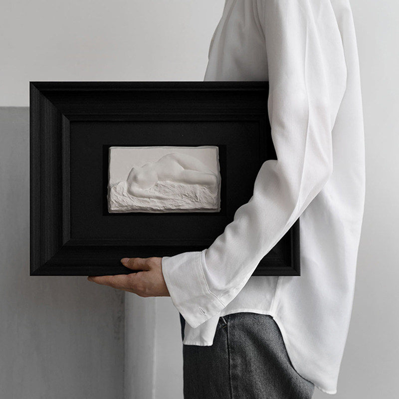 oroliving独家雕塑石膏浮雕jeff创作《年轻的缪斯》摆件装饰画