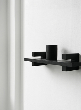 oroliving原创北欧墙上置物架装饰搁架ins展示架收纳实木一字隔板