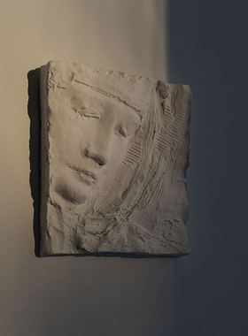 oroliving独家浮雕《特蕾莎修女》雕塑作品家居展览墙面装饰摆件