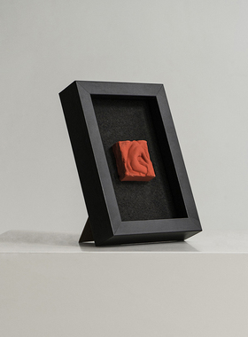 oroliving独家Jeff创作带框浮雕《缪斯①号》桌面摆台画装饰摆件