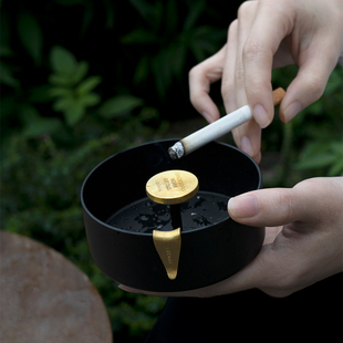 oroliving原创复古装 饰户外烟灰缸高级感小众咖啡店ins设计感摆件