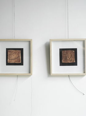 oroliving创作Jeff浮雕装饰立体挂画创作《杜拉斯》《玛格丽特》