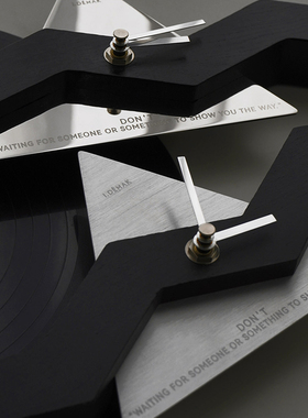 oroliving原创家用时尚装饰设计感艺术挂钟高级感壁钟静音时钟