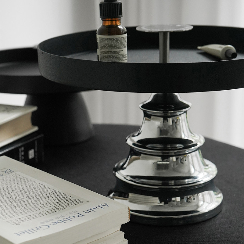 oroliving原创家用玄关高颜值圆型中古托盘香薰摆件装饰置物架,家居饰品,香薰托盘,淘宝优惠券,粉丝福利购,淘宝优惠卷