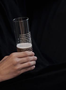 oroliving原创北欧玻璃杯ins耐高温水杯情侣杯饮料杯家用杯子礼物